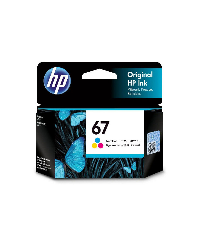 Buy HP 67 Original Ink Cartridge Tri-Colour 3YM55AA for HP ENVY 6000 Series, HP ENVY Pro 6400 Series, HP Deskjet 1200 Printer, HP Deskjet 2300 All-in-One Printers