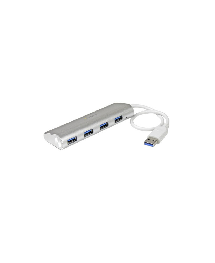 Buy Startech 4-Port Portable USB 3.0 Hub with Built-in Cable ST43004UA for MacBook, Laptop