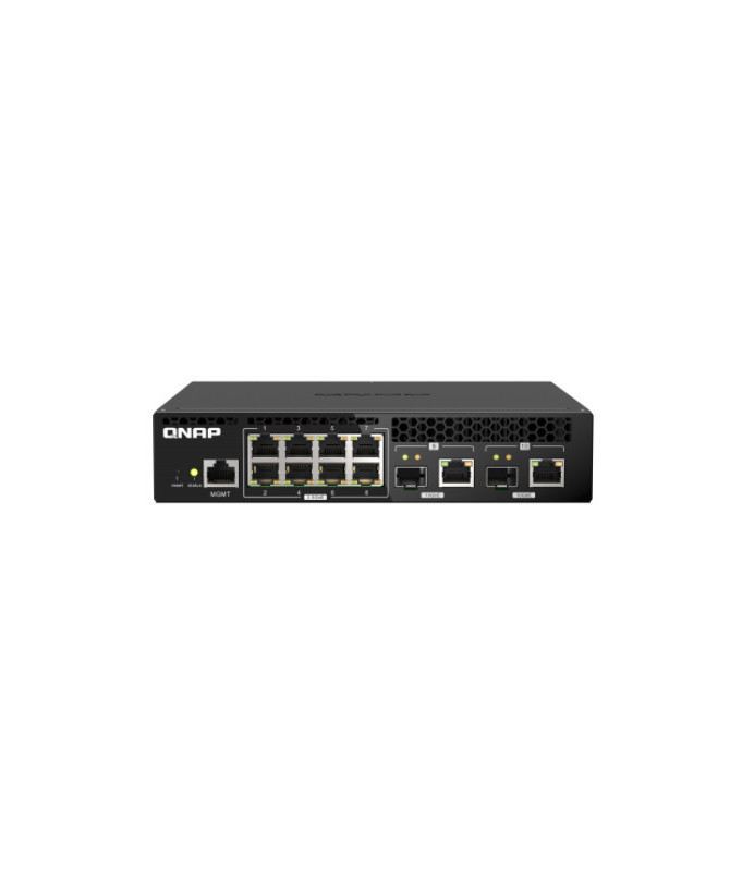 Buy QNAP 8-Port Web Managed Switch 10GbE SFP+/10GBASE-T(2) 2.5GbE (8) QSW-M2108R-2C