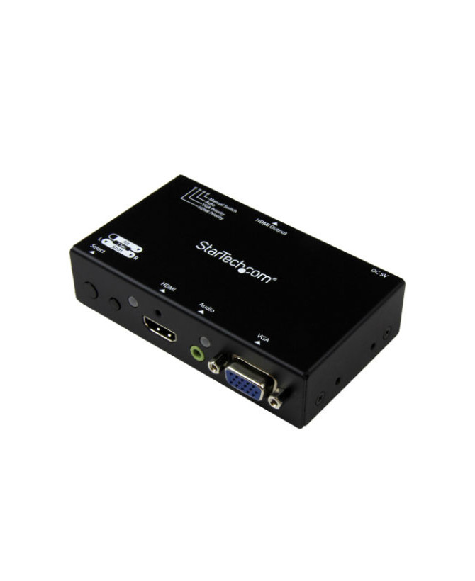 Buy Startech 2x1 HDMI + VGA to HDMI Converter Switch with Automatic and Priority Switching VS221VGA2HD