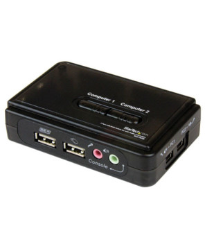 Buy Startech 2 Port Black USB KVM Switch Kit with Audio and Cables SV211KUSB