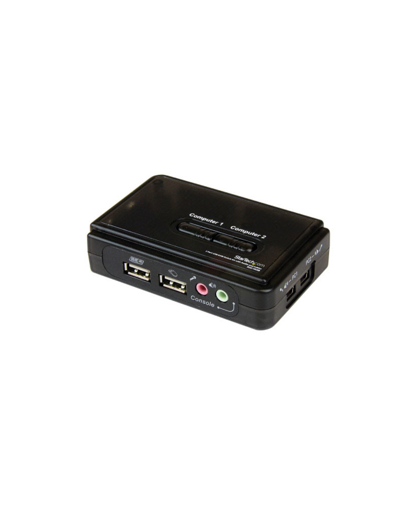 Buy Startech 2 Port Black USB KVM Switch Kit with Audio and Cables SV211KUSB