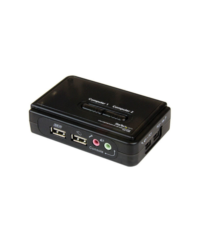 Buy Startech 2 Port Black USB KVM Switch Kit with Audio and Cables SV211KUSB