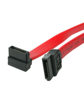 Buy Startech 18in SATA to Right Angle SATA Serial ATA Cable SATA18RA1 for Motherboard