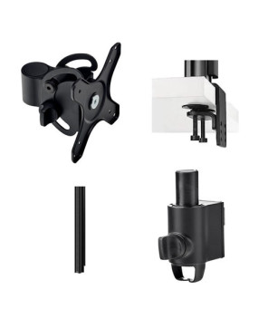 Buy Bundle ATDEC Heavy Duty VESA Mounting Head AWM-LTH-B with Atdec AWM Heavy Duty Desk Fixing, Atdec 750mm Post Desk Mount and Atdec Post Channel Clamp AWMS-2-LTH75-H-B 