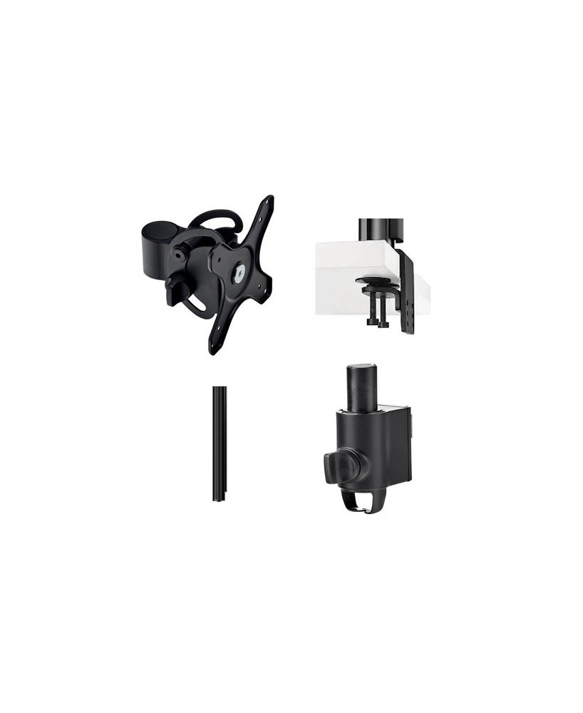 Buy Bundle ATDEC Heavy Duty VESA Mounting Head AWM-LTH-B with Atdec AWM Heavy Duty Desk Fixing, Atdec 750mm Post Desk Mount and Atdec Post Channel Clamp AWMS-2-LTH75-H-B 