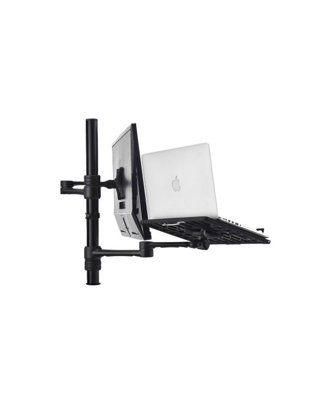 Buy Bundle Atdec Single Display Monitor Arm Desk Mount AF-AT-B with Atdec Accessory Notebook Arm AFS-AT-NBC-B