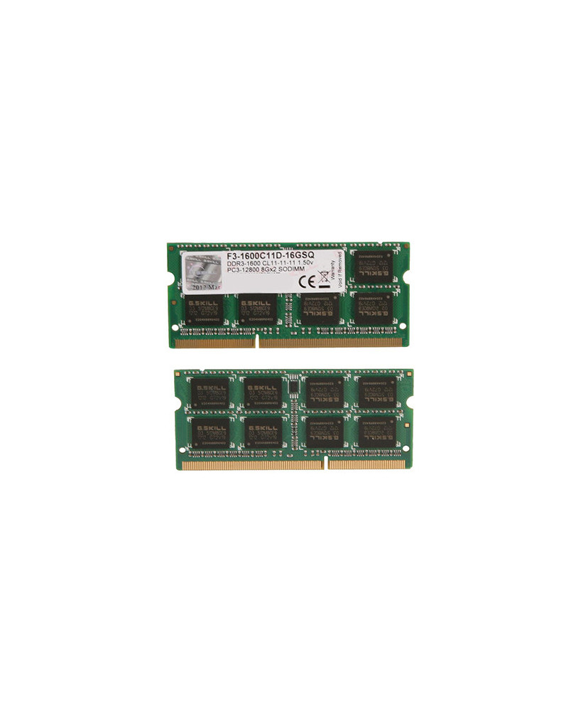 Buy G.Skill Standard 16GB (2x8GB) DDR3-1600MHz CL11-11-11 1.50V SoDIMM RAM Module F3-1600C11D-16GSQ