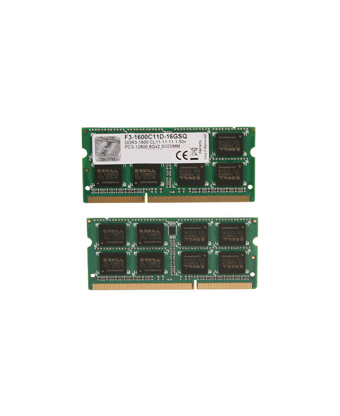 Buy G.Skill Standard 16GB (2x8GB) DDR3-1600MHz CL11-11-11 1.50V SoDIMM RAM Module F3-1600C11D-16GSQ