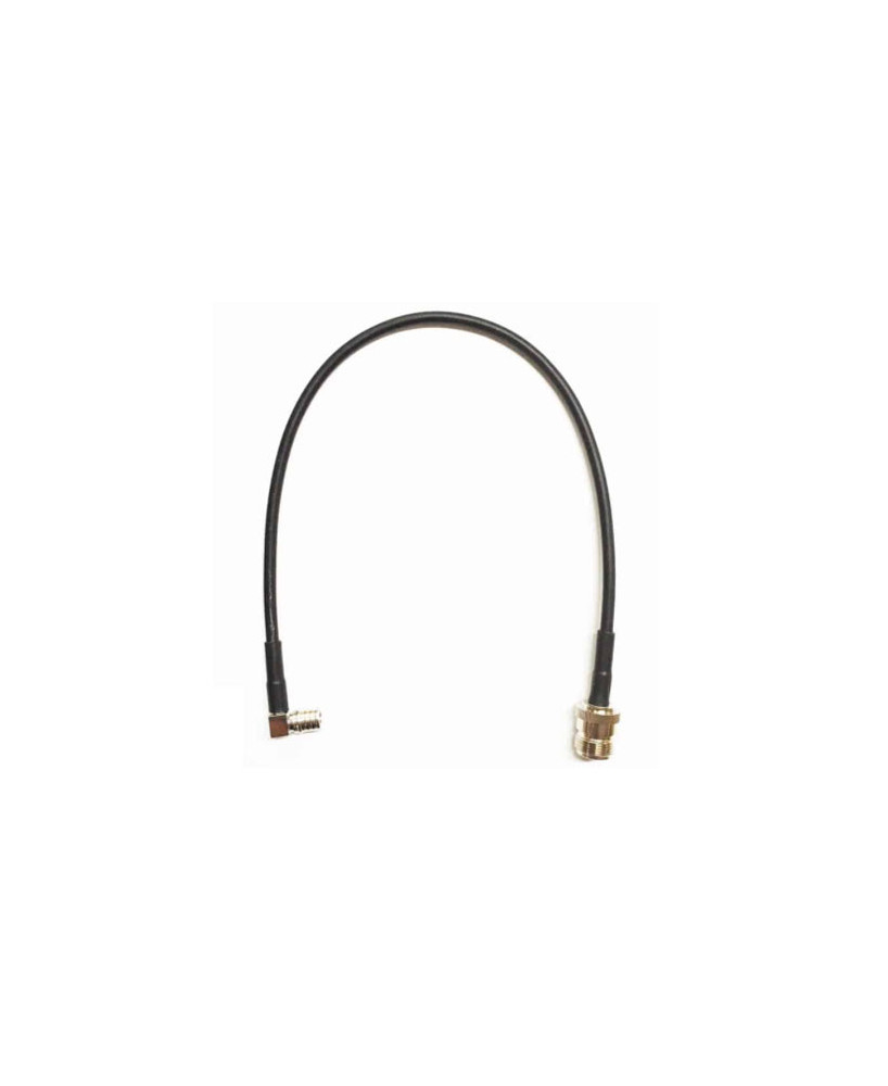 Powertec RG-58 40cm N Female To QMA Male Right Angle Coaxial Cable ACC-PT-00191 / CA-P195-N1QA1RA.040