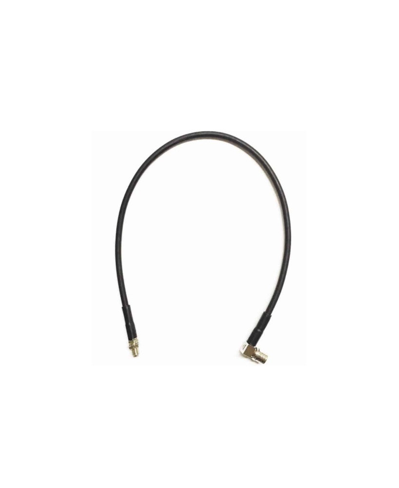  Powertec RG58 40CM QMA RA Male to SMA Female Cable ACC-PT-00203 / CA-P195-QM1SA2.040-RA for Antenna