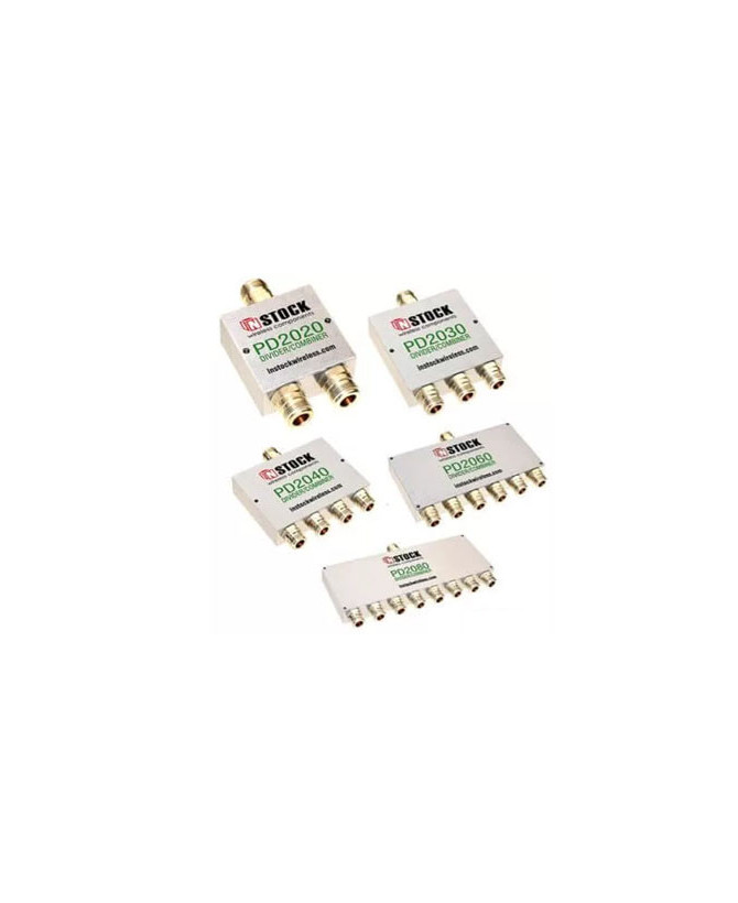 Instock Wireless 700-2700MHZ 2 Way DAS Splitter with Type-N Female Coaxial Connectors ACC-IS-00001 / PD2020