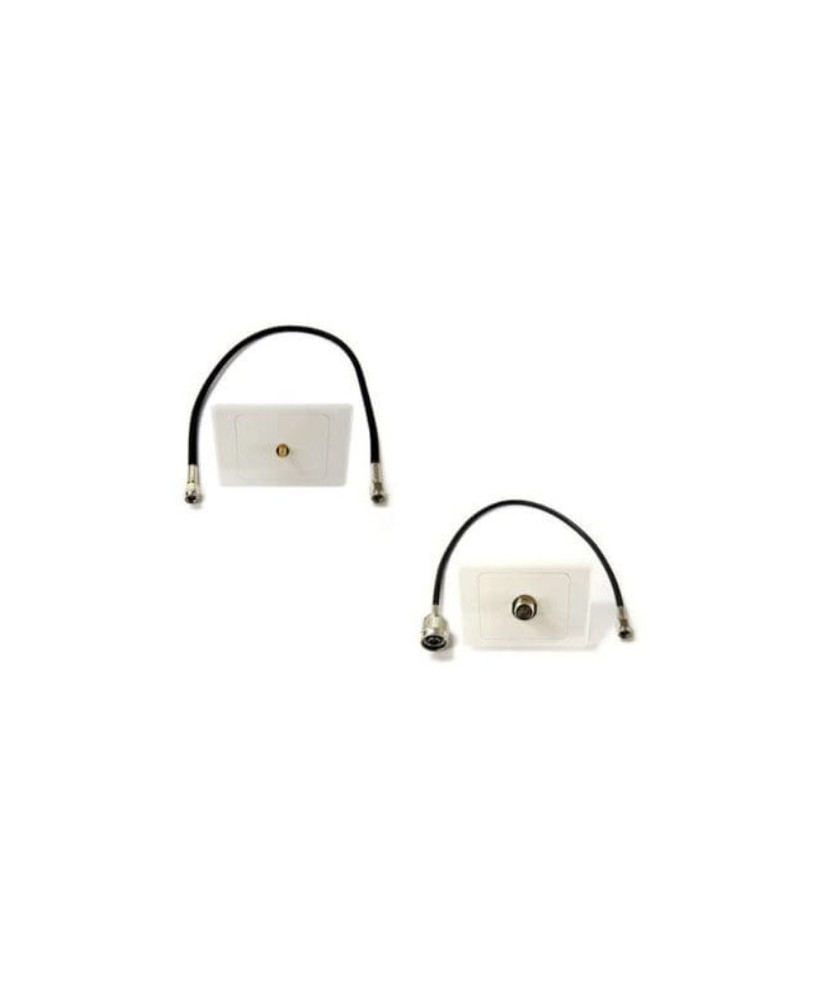 Powertec SMA/ F Wall Plate Kit with SMA-SMA Patch Cable ACC-PT-00198 for Cel-Fi External Antennas