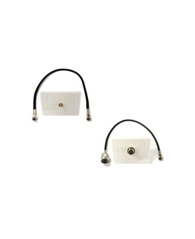 Powertec SMA/ F Wall Plate Kit with SMA-SMA Patch Cable ACC-PT-00198 for Cel-Fi External Antennas