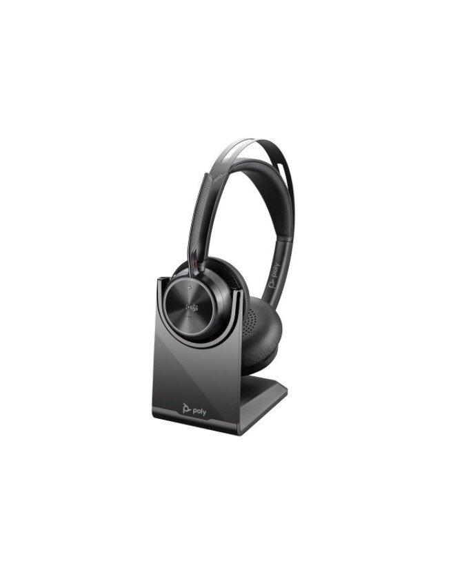 HP Poly/Plantronics Voyager Focus 2 USB-A Wired - Wireless MS Certified Stereo Headset with Stand 213727-02 / 77Y87AA