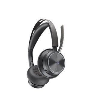 HP Poly/Plantronics Voyager Focus 2 UC-M USB-A Wireless Binaural Headset Certified for Microsoft Teams 213726-02 / 77Y85AA