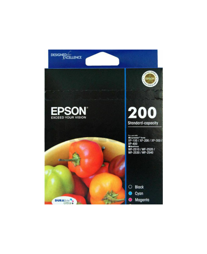 Buy EPSON 200 Standard Capacity DURABrite Ultra 4 Ink Value Pack C13T200692