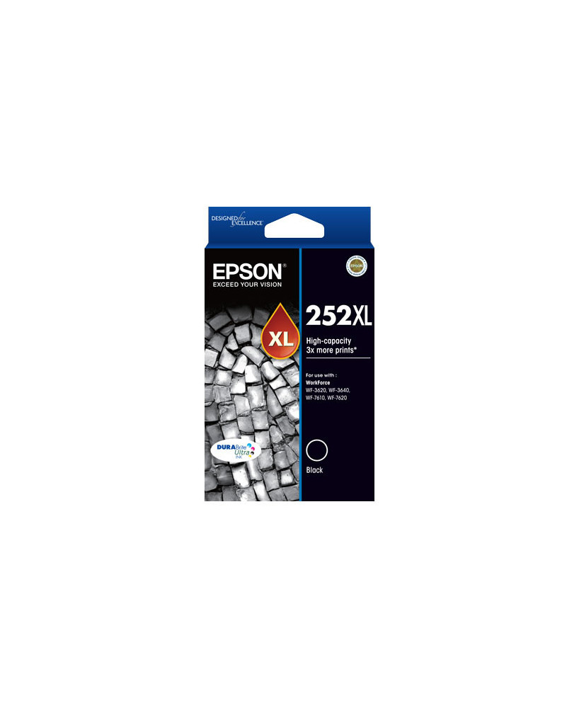 Buy EPSON 252XL High Capacity DURABrite Ultra Black Ink Cartridge C13T253192