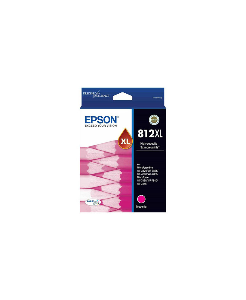 Buy EPSON 812XL High Capacity DURABrite Ultra Magenta Ink Cartridge C13T05E392