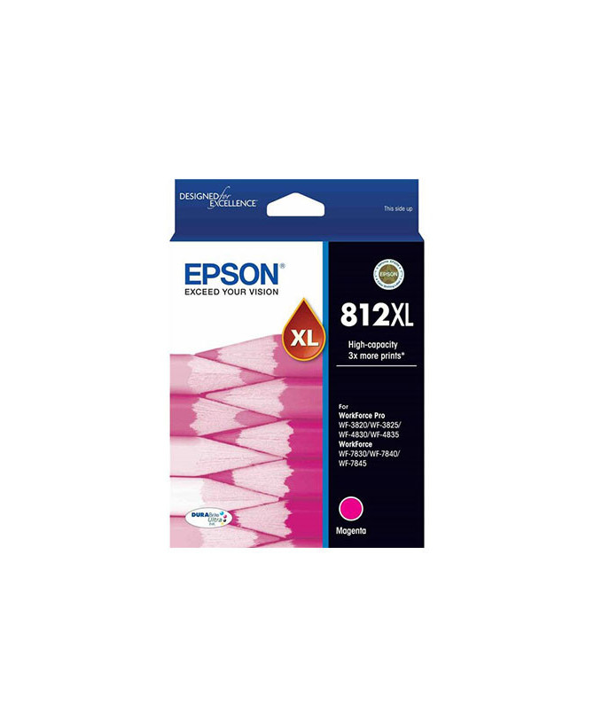 Buy EPSON 812XL High Capacity DURABrite Ultra Magenta Ink Cartridge C13T05E392