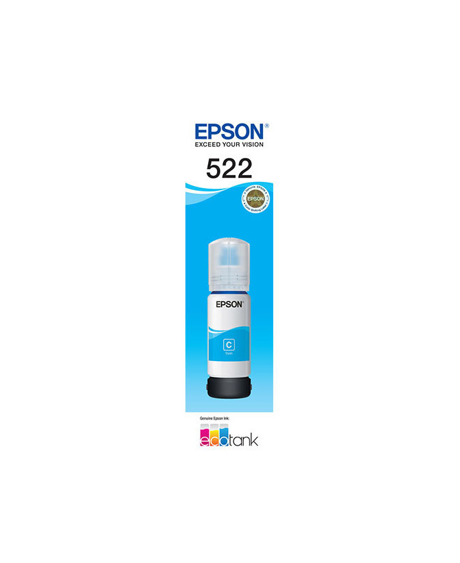 Buy EPSON T522 EcoTank Cyan Ink Bottle C13T00M292