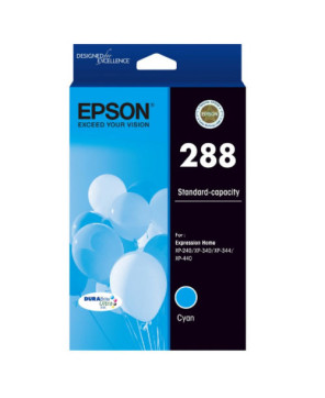 Buy Epson 288 STD Capacity DURABrite Ultra Cyan Ink Cartridge C13T305292 for Expression Home XP-240, XP-340, XP-344 and XP-440 Printers 