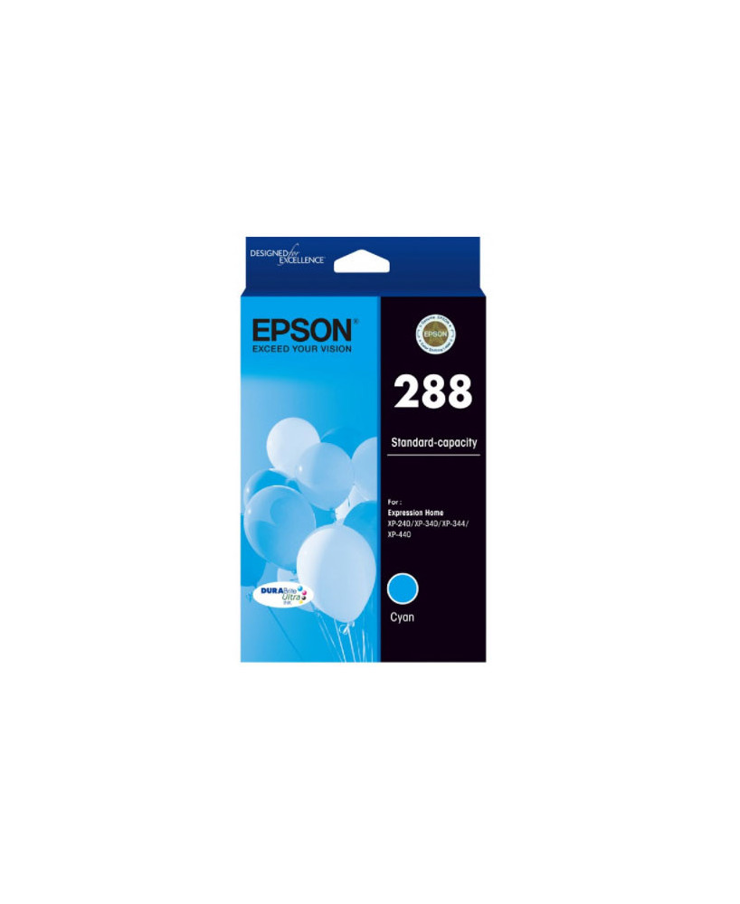 Buy Epson 288 STD Capacity DURABrite Ultra Cyan Ink Cartridge C13T305292 for Expression Home XP-240, XP-340, XP-344 and XP-440 Printers 