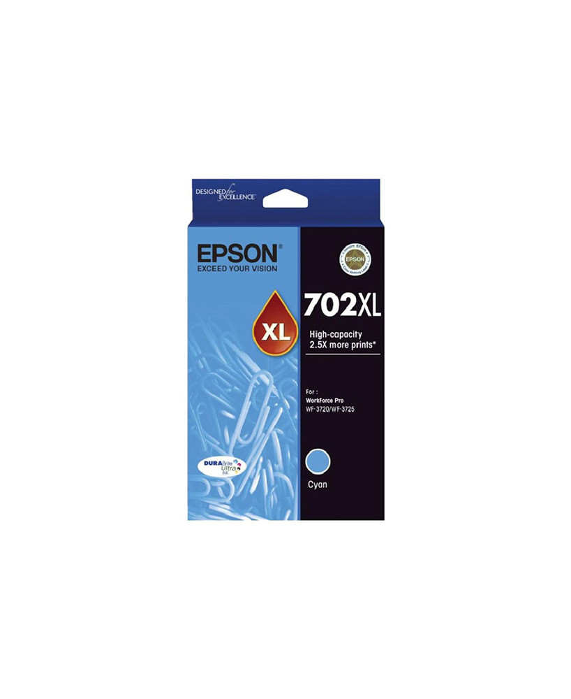 Buy EPSON 702XL High Capacity DURABrite Ultra Cyan Ink Cartridge C13T345292