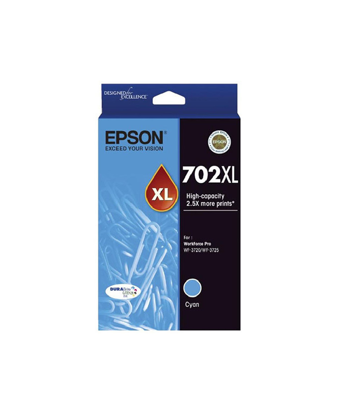 Buy EPSON 702XL High Capacity DURABrite Ultra Cyan Ink Cartridge C13T345292