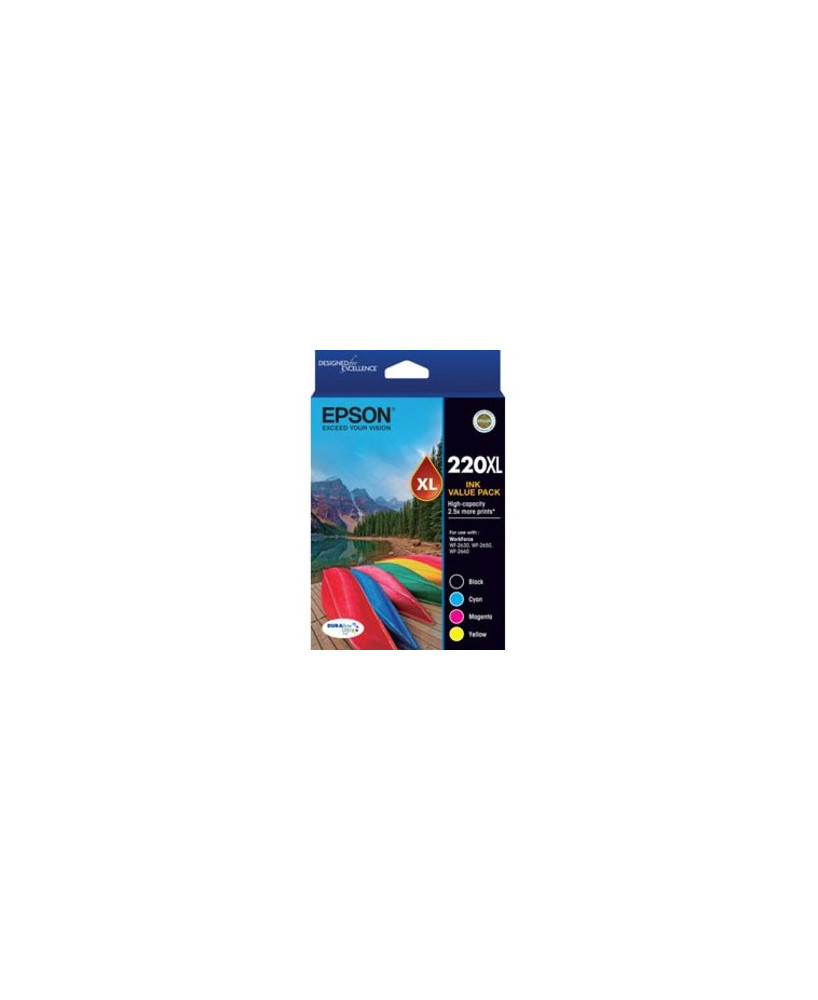 Buy Epson 220XL High Capacity DURABrite Ultra Value Pack Ink Cartridge C13T294692 for WorkForce WF-2630, WF-2650 and WF-2660 Printers