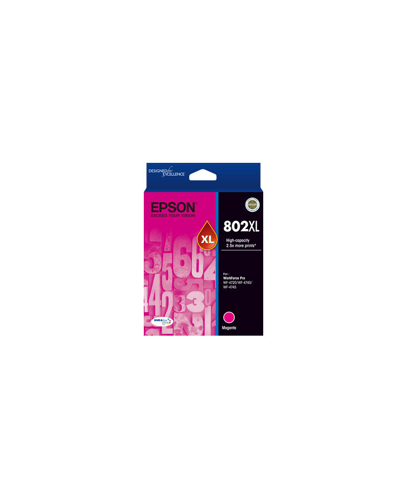 Buy EPSON 802XL High Capacity DURABrite Ultra Magenta Ink Cartridge C13T356392