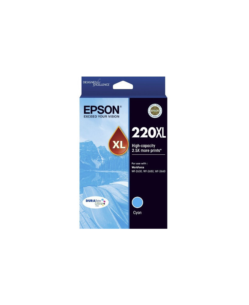 Buy Epson DURABrite Ultra 220XL Cyan Ink Cartridge C13T294292 for WorkForce Printers