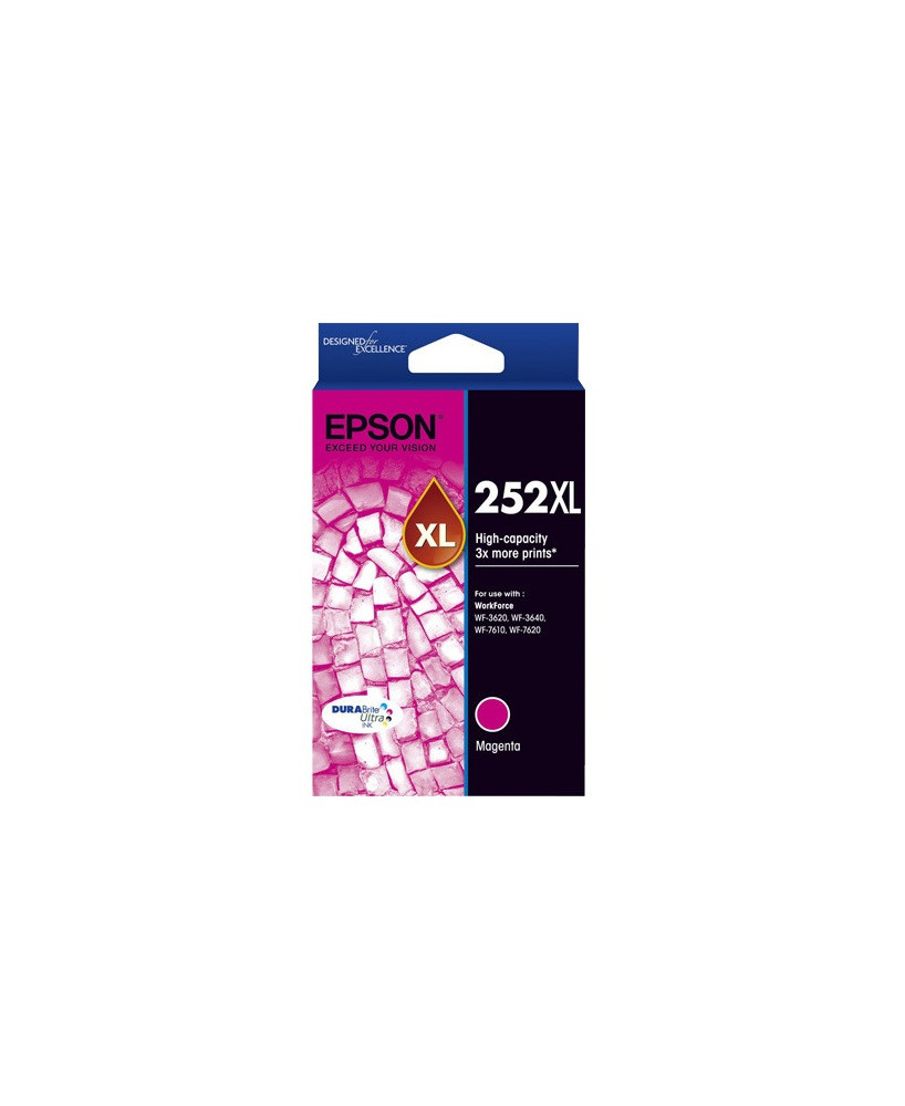 Buy Epson DURABrite Ultra 252XL Magenta Ink Cartridge C13T253392 for WorkForce WF-3640 Printer