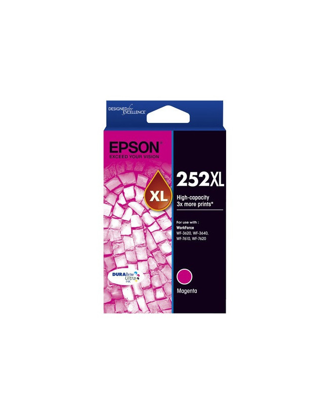 Buy Epson DURABrite Ultra 252XL Magenta Ink Cartridge C13T253392 for WorkForce WF-3640 Printer