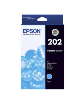 Buy Epson 202 Standard Capacity Cyan Ink Cartridge C13T02N292 for Epson WF-2860 and XP-5100 Printers 