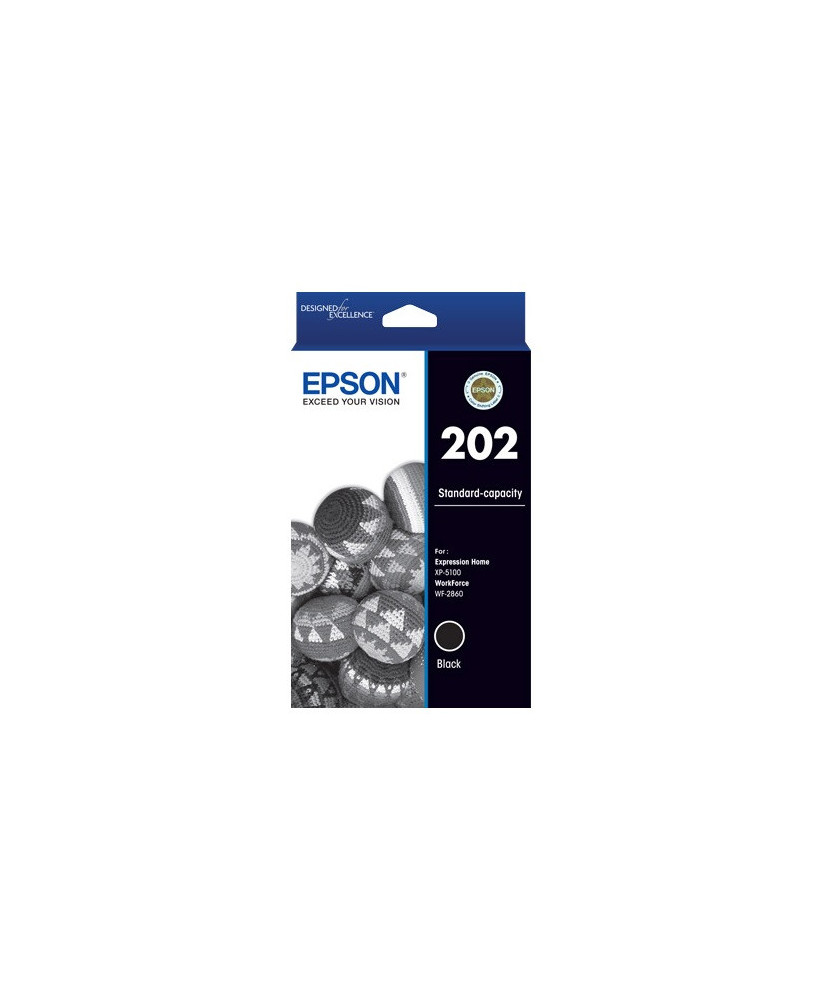 Buy Epson 202 Black Ink Cartridge C13T02N192 for WF-2860, XP-5100 Printers