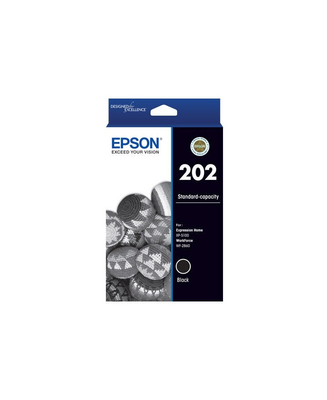 Buy Epson 202 Black Ink Cartridge C13T02N192 for WF-2860, XP-5100 Printers