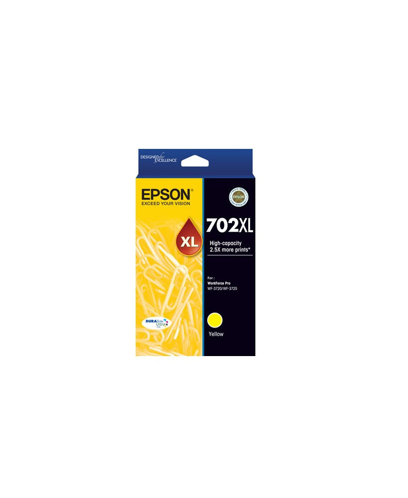 Buy Epson DURABrite Ultra 702XL Yellow Ink Cartridge C13T345492 for WorkForce Pro Printers