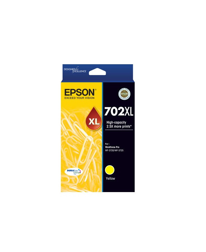 Buy Epson DURABrite Ultra 702XL Yellow Ink Cartridge C13T345492 for WorkForce Pro Printers