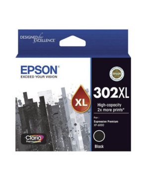 Buy Epson Claria Premium 302XL Pigment Black Ink Cartridge C13T01X192 for Expression Premium XP-6000, Premium XP-6100