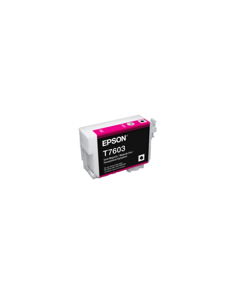 Buy Epson T7603 UltraChrome HD Vivid Magenta Ink Cartridge C13T760300 for SureColor SC-P600 Printer