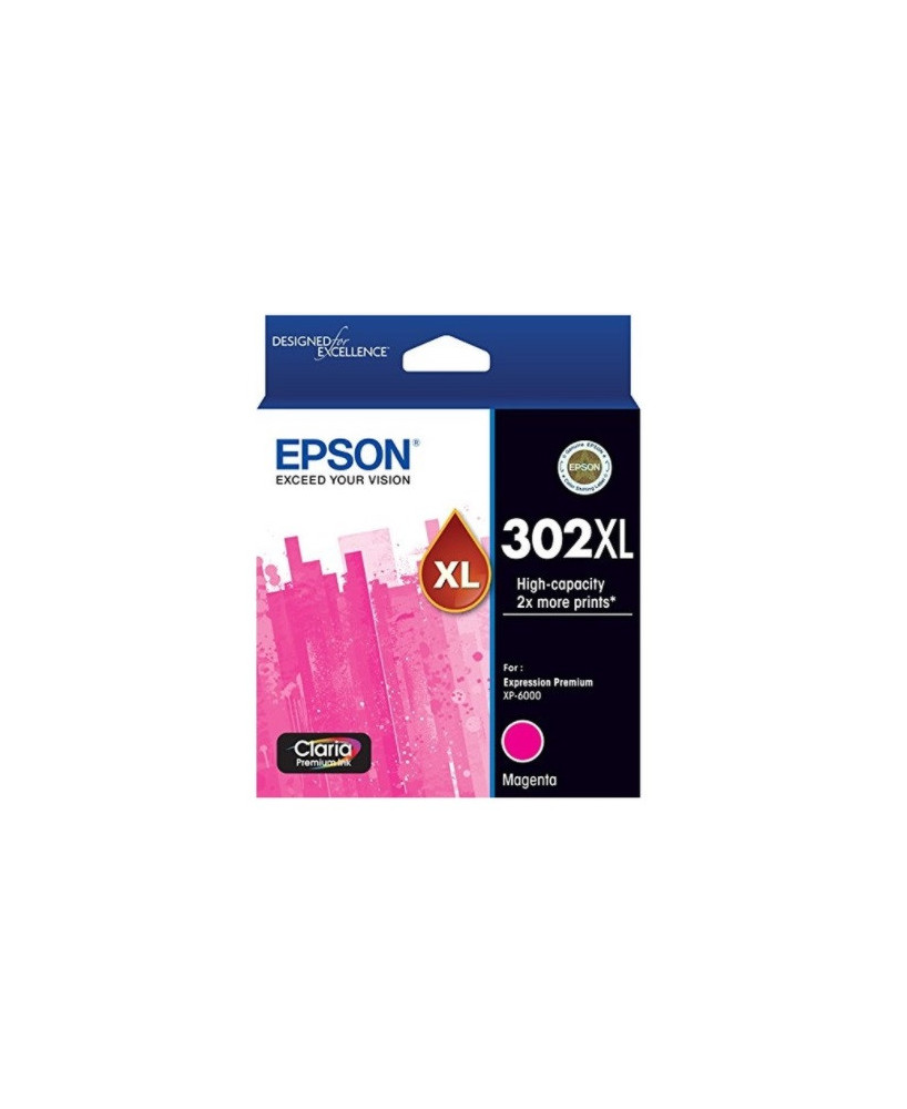 Buy Epson Claria Premium 302XL Magenta Ink Cartridge C13T01Y392 for Expression Premium XP6000, XP6100