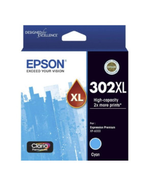 Buy Epson Claria Premium 302XL Cyan Ink Cartridge C13T01Y292 for Expression Premium XP6000, XP6100