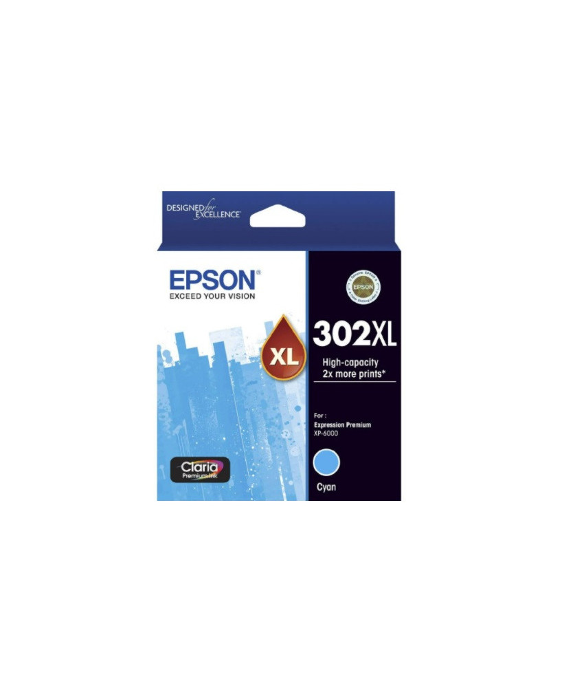 Buy Epson Claria Premium 302XL Cyan Ink Cartridge C13T01Y292 for Expression Premium XP6000, XP6100