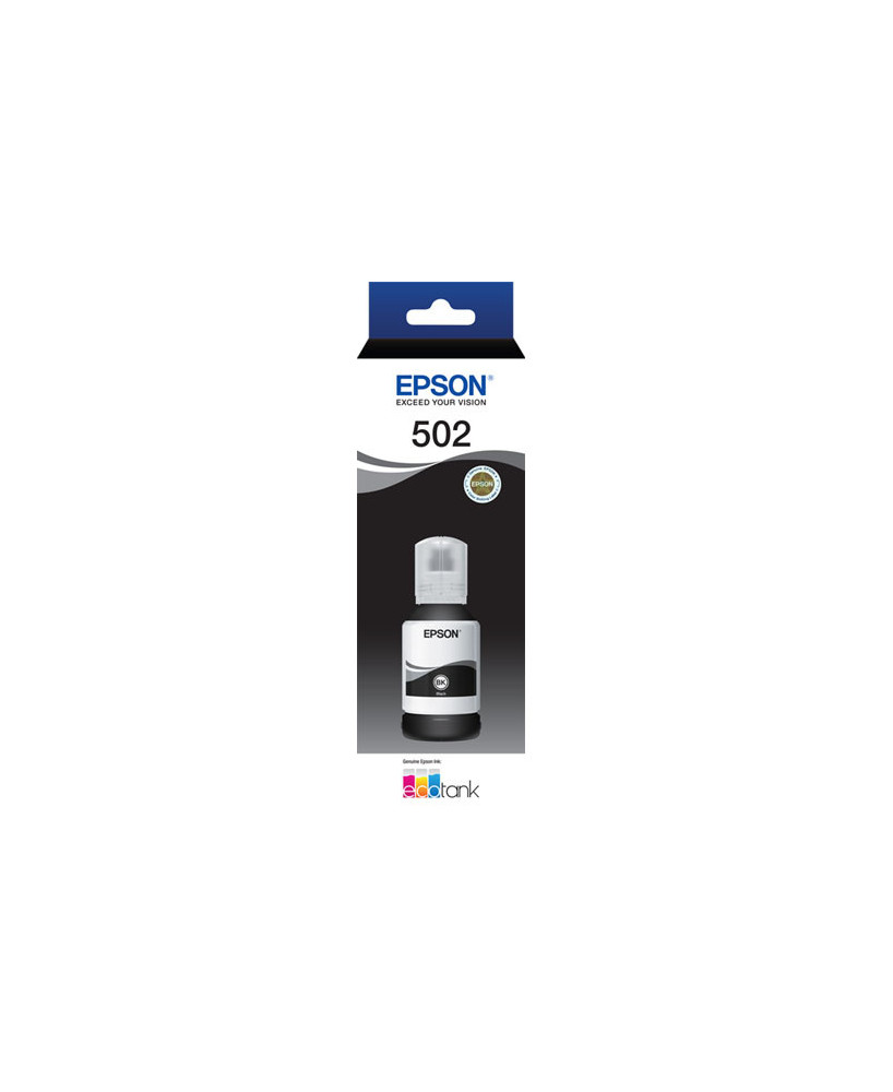 Buy Epson T502 EcoTank Black Ink Bottle C13T03K192 for WorkForce ET-4750 and Expression ET-3700, ET-2750 Printers