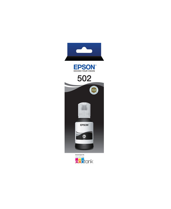 Buy Epson T502 EcoTank Black Ink Bottle C13T03K192 for WorkForce ET-4750 and Expression ET-3700, ET-2750 Printers