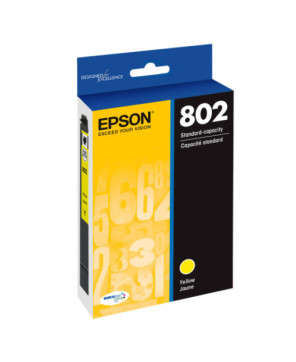 Epson 802 Standard Capacity DURABrite Ultra Yellow Ink Cartridge C13T355492 for WorkForce Pro WF-4720, WF-4740 and WF-4745 Printers