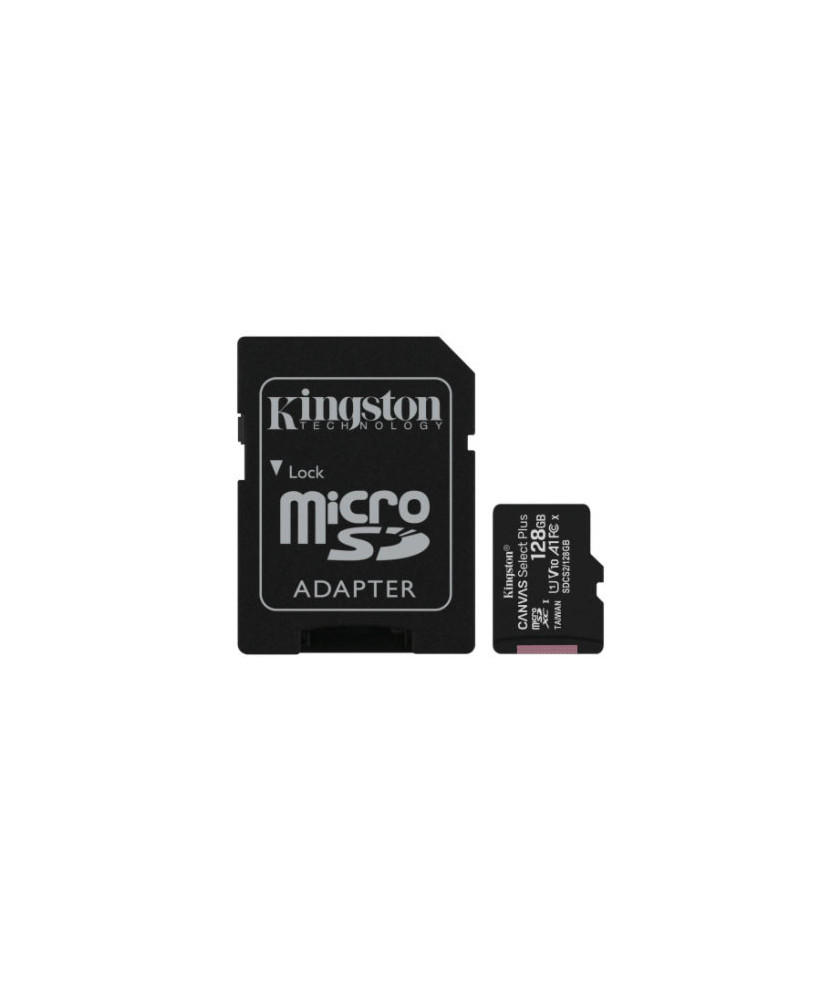 Buy Kingston 128GB MicroSDHC Canvas Select Plus 100mb/s Read A1 Class Memory Card with Adapter SDCS2/128GB