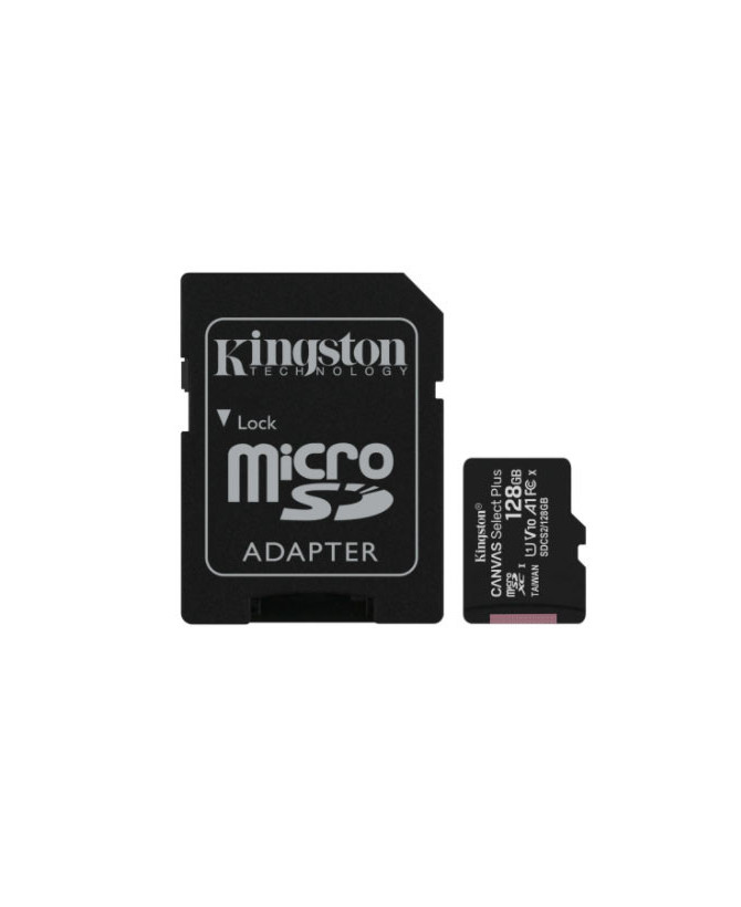 Buy Kingston 128GB MicroSDHC Canvas Select Plus 100mb/s Read A1 Class Memory Card with Adapter SDCS2/128GB