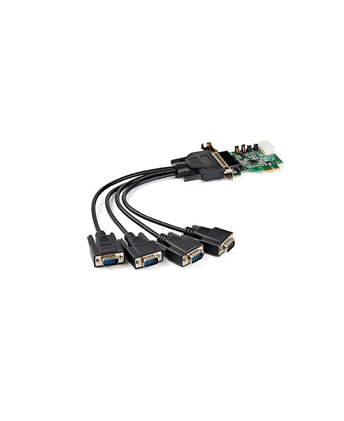 Buy StarTech 4-port PCI Express RS232 Serial Adapter Card PEX4S953LP for Windows and Linux